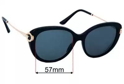 Bvlgari 8194-B Replacement Lenses 57mm wide 