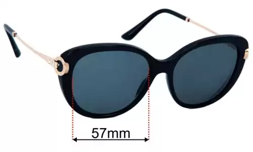 Bvlgari 8194-B Replacement Lenses 57mm wide 