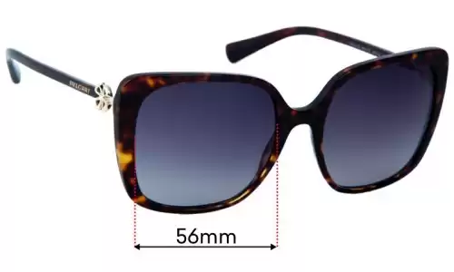 Sunglass Fix Replacement Lenses for Bvlgari 8225-B - 56mm Wide Bvlgari 8225-B Replacement Lenses 56mm wide