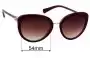 Sunglass Fix Verres de Remplacement pour Bvlgari 8226-B - 54mm Wide 