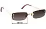 Sunglass Fix Replacement Lenses for Cartier 3503474 - 53mm Wide 