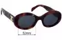 Sunglass Fix Replacement Lenses for Celine CL 40194U - 52mm Wide 