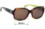 Sunglass Fix Ersatzgläser für Coach HC8001 Emma - 57mm Wide 