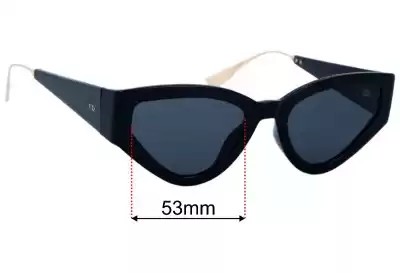 Christian Dior CatStyleDior1 Replacement Lenses 53mm wide 
