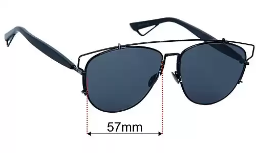 Christian Dior Technologic Replacement Lenses 57mm wide 
