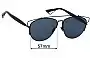 Sunglass Fix Replacement Lenses for Christian Dior Technologic - 57mm Wide 