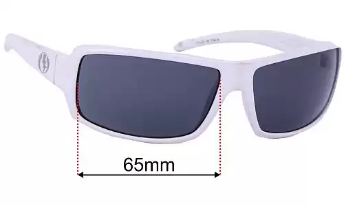 Electric EC/DC XL ECDC XL Replacement Sunglass Lenses - 65mm Wide  