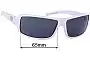 Sunglass Fix Replacement Lenses for Electric EC/DC XL - 65mm Wide 