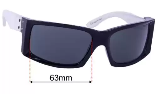 Electric VHF Lentes de Repuesto 63mm wide 