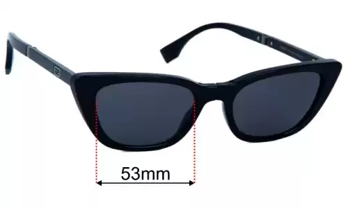 Fendi FE 400981 Replacement Sunglass Lenses 53mm 