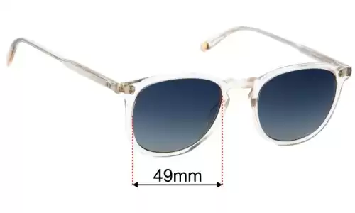 Garrett Leight Kinney Replacement Lenses 49mm wide 