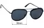 Sunglass Fix Replacement Lenses for Giorgio Armani AR 6039 - 56mm Wide 