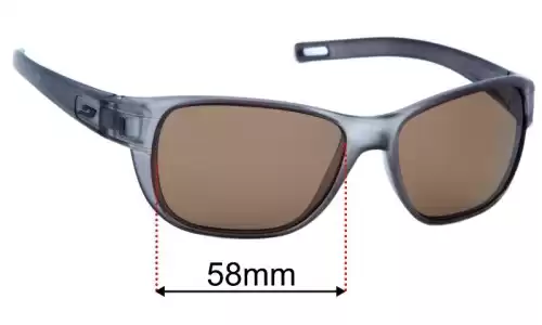 Julbo Camino  Lentes de Repuesto 58mm wide 