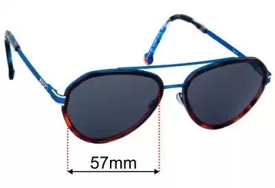 Kenzo KZ35055 Sun Rx Replacement Lenses 57mm wide 