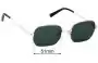 Sunglass Fix Ersatzgläser für Le Specs The Flash - 51mm Wide 