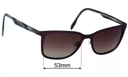 Maui Jim MJ775 Naupaka Replacement Lenses 53mm wide 
