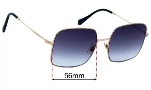 Miu Miu SMU61V Replacement Sunglass Lenses - 56mm 