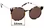 Sunglass Fix Replacement Lenses for Oscar Wylee Dunaway - 54mm Wide 