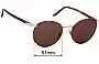 Sunglass Fix Ersatzgläser für Persol 2422-S-J - 51mm Wide 