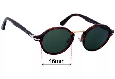 Persol 3129-S Lentes de Repuesto 46mm wide 
