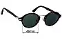 Sunglass Fix Lentes de Repuesto para Persol 3129-S - 46mm Wide 