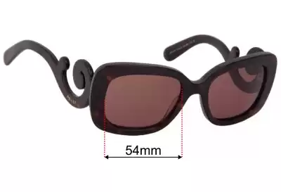 Prada SPR27O & PR27OS Replacement Lenses 54mm wide 