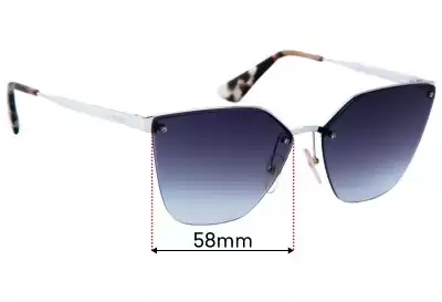 Prada SPR68T Ersatzgläser 63mm wide 