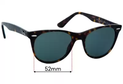 Ray-Ban RB2185 Wayfarer II Classic Replacement Lenses 52mm wide 