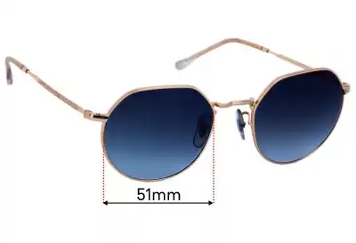 Ray-Ban RB6465 Jack Optics Replacement Lenses 51mm wide 