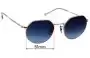 Sunglass Fix Ersatzgläser für Ray-Ban RB6465 Jack Optics - 51mm Wide 