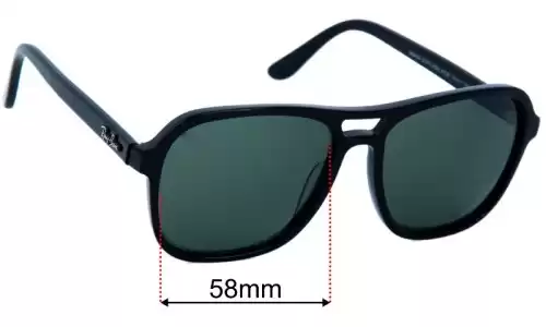 Ray Ban RB4356 State Side Ersatzlinsen 58mm wide 