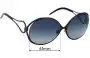 Sunglass Fix Replacement Lenses for Roberto Cavalli Orchidea 525S - 61mm Wide 