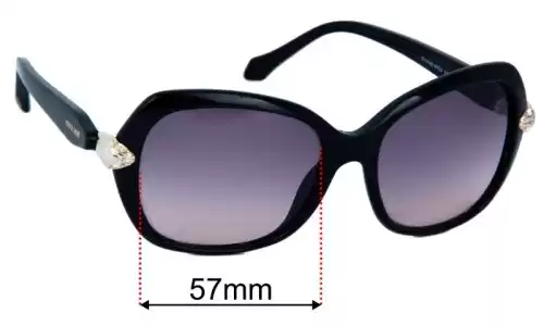 Roberto Cavalli Kochab 876S Replacement Lenses 57mm wide 
