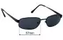 Sunglass Fix Replacement Lenses for Sferoflex 5006S - 57mm Wide 