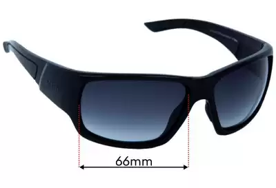 Smith Dragstrip Tactical Replacement Lenses 66mm wide 