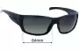 Sunglass Fix Replacement Lenses for Smith Frontman - 64mm Wide 
