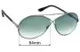 Sunglass Fix Replacement Lenses for Tom Ford Georgette TF154 - 64mm Wide 