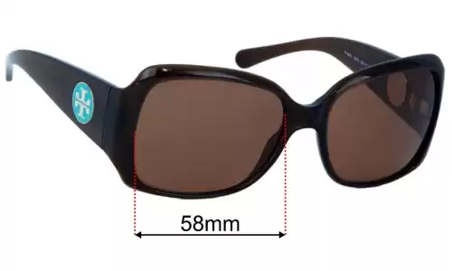Tory Burch TY9010 Replacement Sunglass Lenses - 58mm Wide 