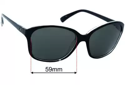 Von Zipper Runaway Replacement Lenses 59mm wide 