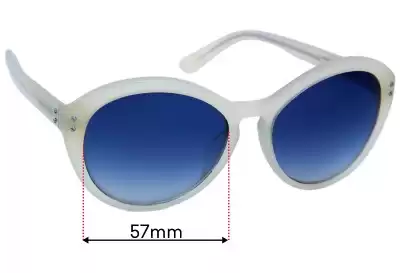 Calvin Klein CK18506S Lentes de Repuesto 57mm wide 