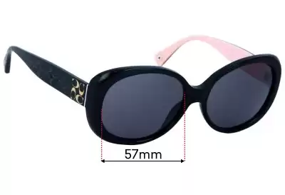 Coach HC8002 Victoria Replacement Lenses 57mm wide 