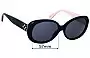 Sunglass Fix Verres de Remplacement pour Coach HC8002 Victoria - 57mm Wide 