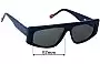 Sunglass Fix Replacement Lenses for Le Specs Starship - 57mm Wide 