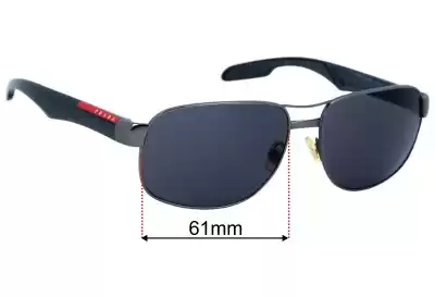 Prada SPS58N Ersatzgläser 61mm wide 