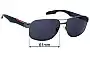 Sunglass Fix Replacement Lenses for Prada SPS58N - 61mm Wide 