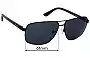 Sunglass Fix Replacement Lenses for Salvatore Ferragamo SF122SAP - 61mm Wide 