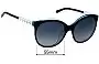 Sunglass Fix Replacement Lenses for Tiffany & Co TF 4175-B-F - 55mm Wide 