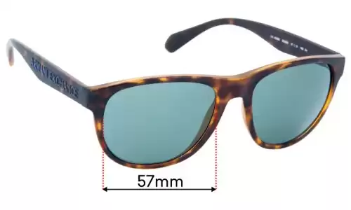 Armani Exchange AX 4096S Replacement Lenses 57mm wide 