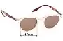 Sunglass Fix Replacement Lenses for Barton Perreira Wilmot - 47mm Wide 