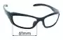 Sunglass Fix Replacement Lenses for Blue V  Unknown - 61mm Wide 